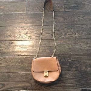 Tan faux leather Forever XI crossbody bag
